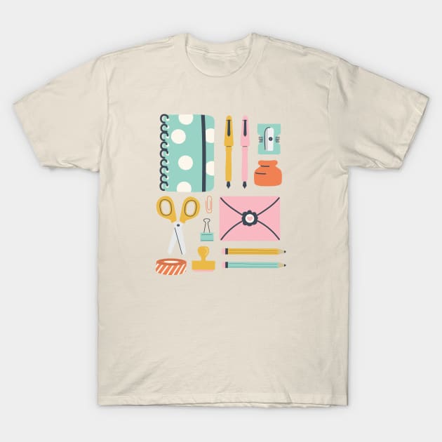 Stationery Love T-Shirt by allisonromerodesign